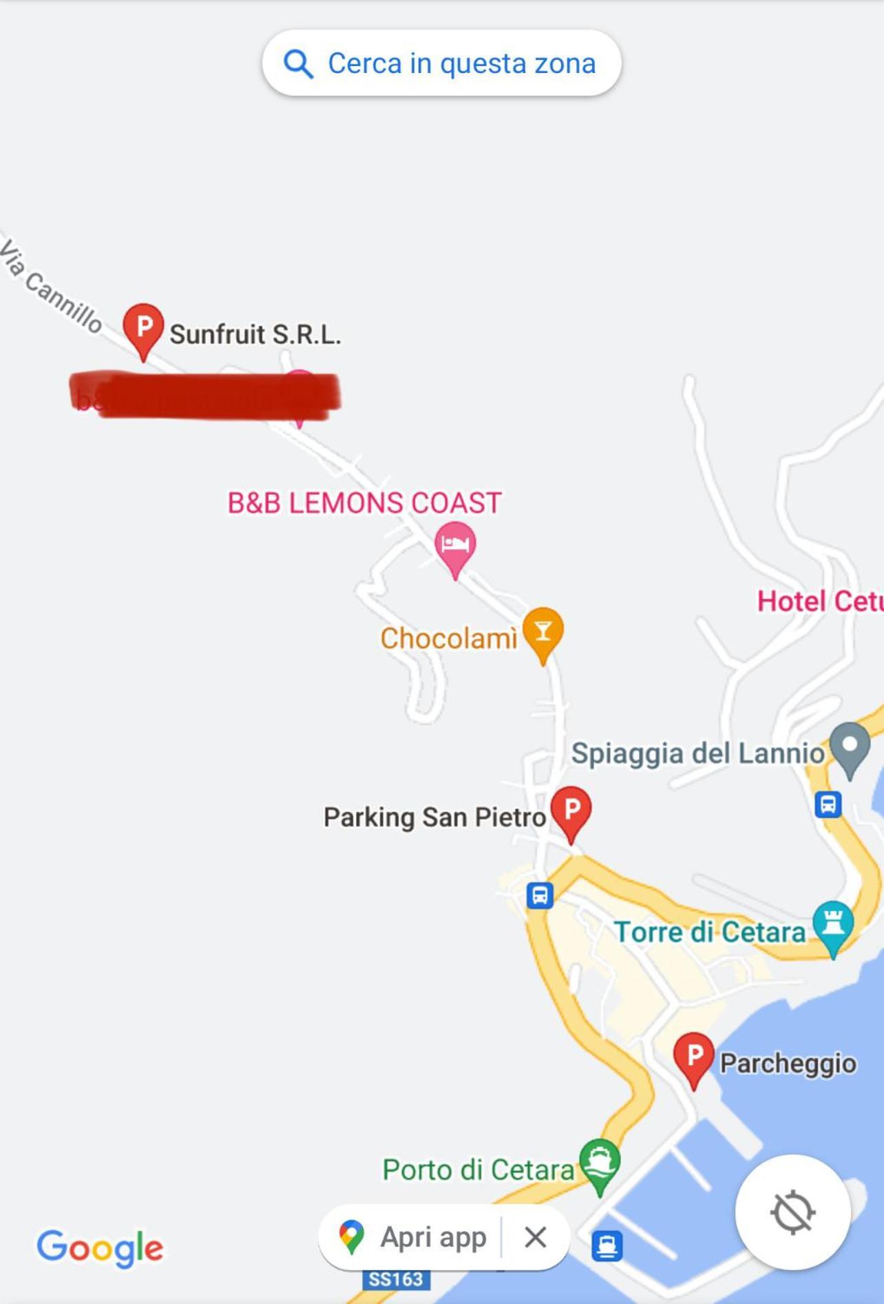 B&B Lemons Coast Четара Экстерьер фото